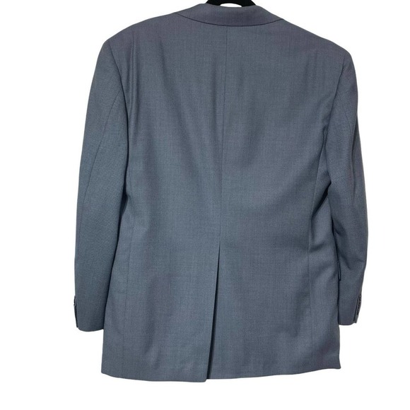 Neiman Marcus Size 40R Men's Gray Nailhead Two Button Sport Coat Surgeon Cuffs - Picture 2 of 12